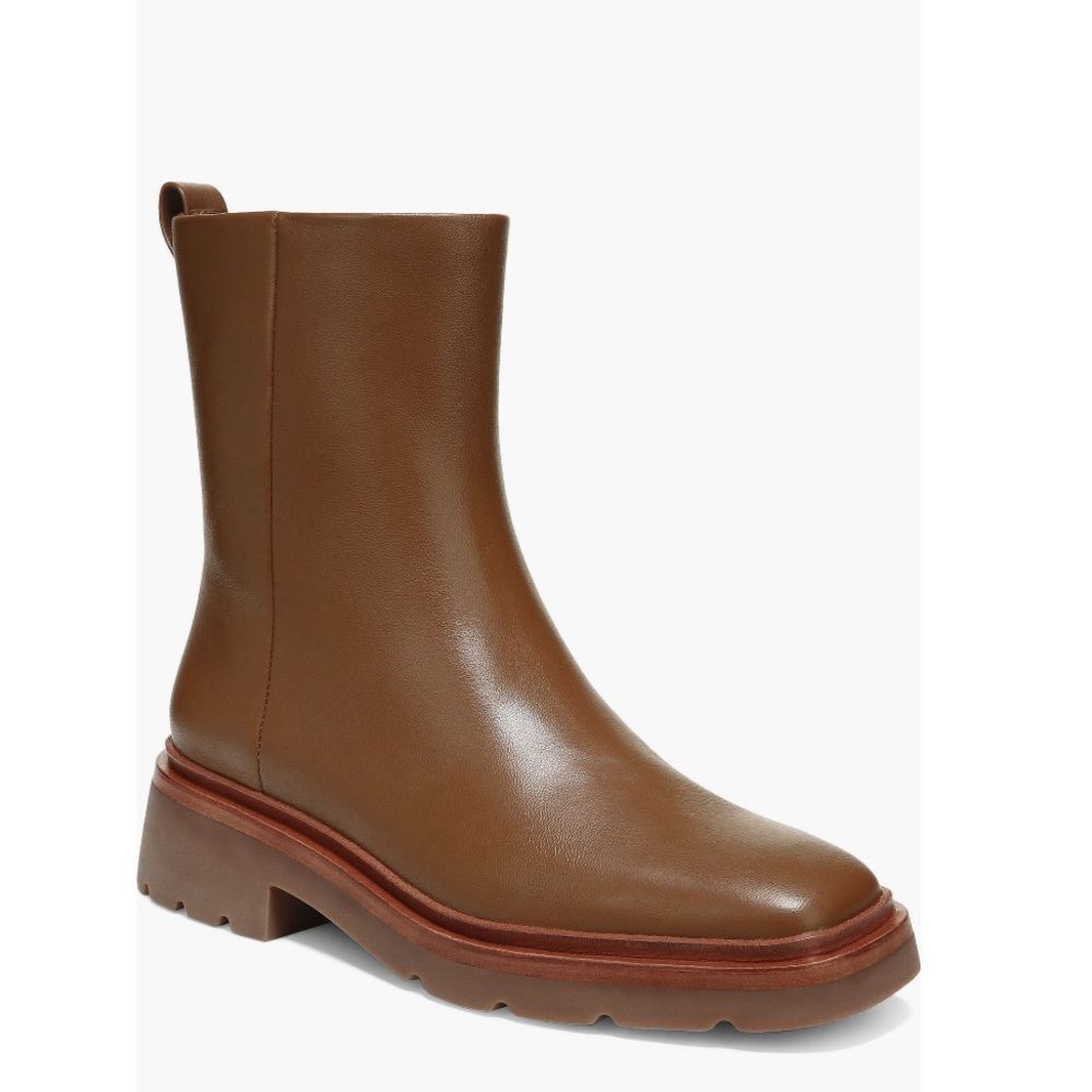 VINCE Remi Booties in Dark Taupe, Water Repellent, New, Size 8.5 - Picture 2 of 14
